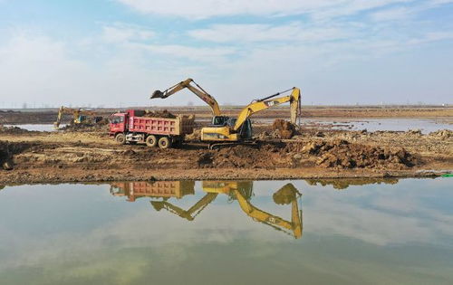 泗洪縣洪澤湖周邊滯洪區近期建設工程節后復工忙