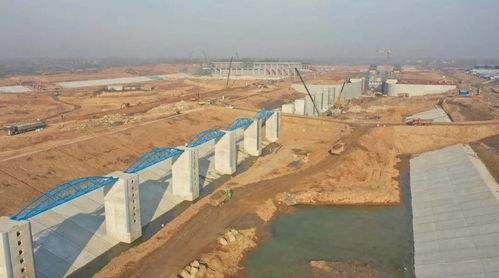 渦河蒙城樞紐建設工程雄姿初現(xiàn)